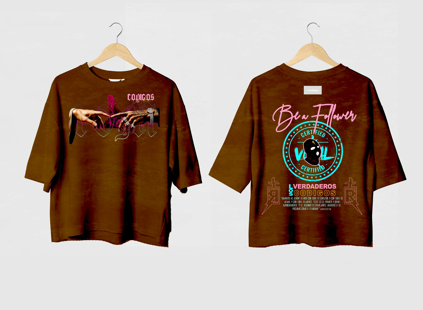 T-Shirt Versión " Los Verdaderos Códigos " Brown