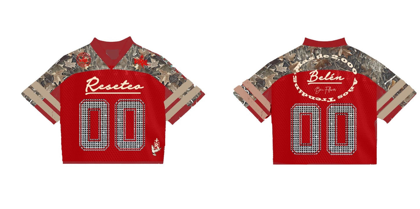 NFL Jersey "Reseteo" ( Red and Beige )