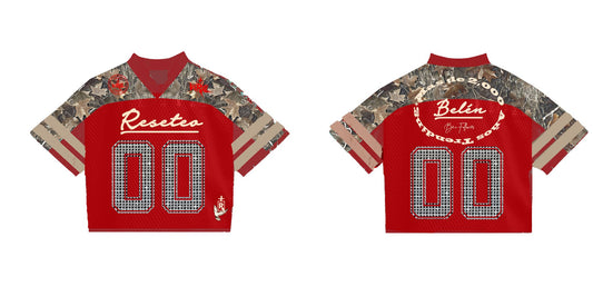 NFL Jersey "Reseteo" ( Red and Beige )