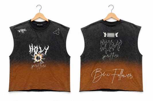 T-Shirt Oversized sin Mangas / Version " Holy Spirit Fire "