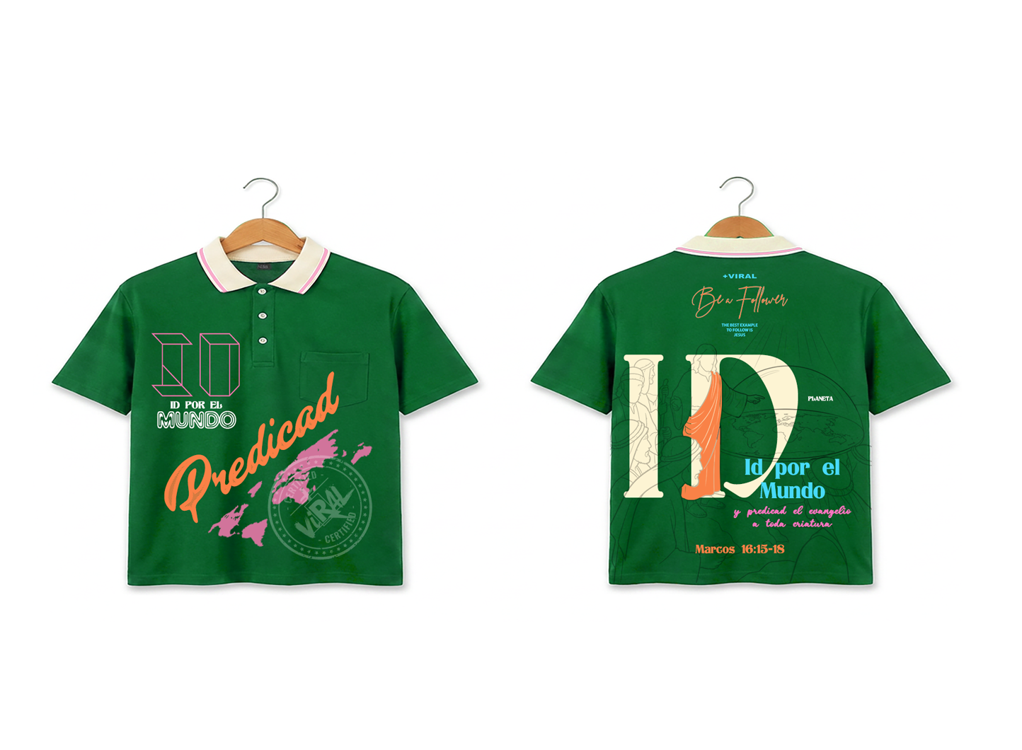 Camisa Polo Version "Id por el Mundo "