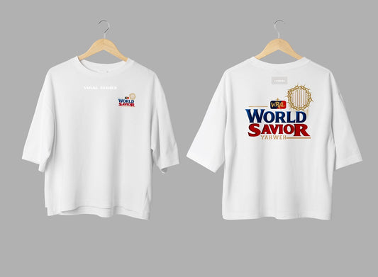 T-Shirt Version "World Savior" / CROP TOP / UNISEX