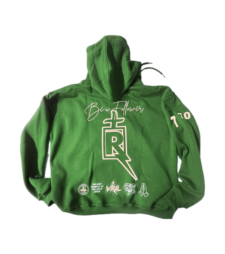 Hoodie (Verde) - Version " El Rey Ya Viene"