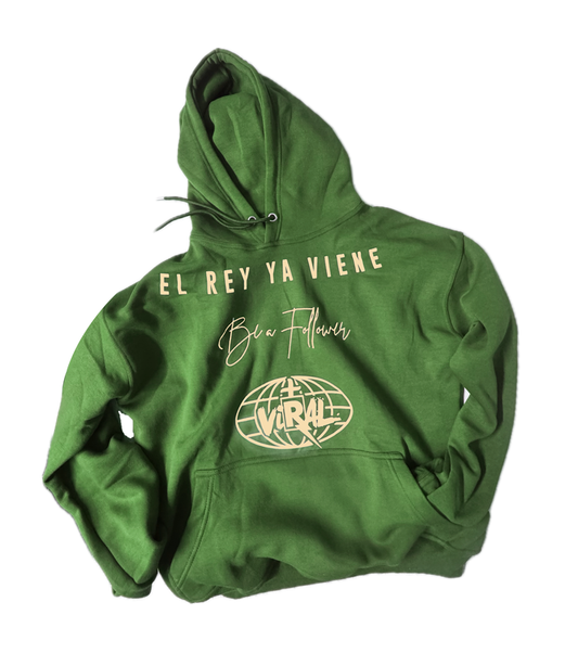 Hoodie (Verde) - Version " El Rey Ya Viene"