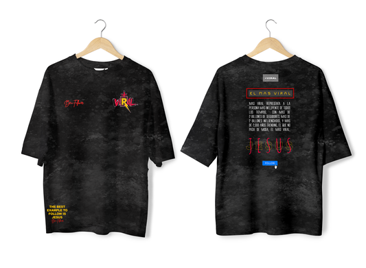 T-Shirt Version " Jesús el Más Viral" Negra