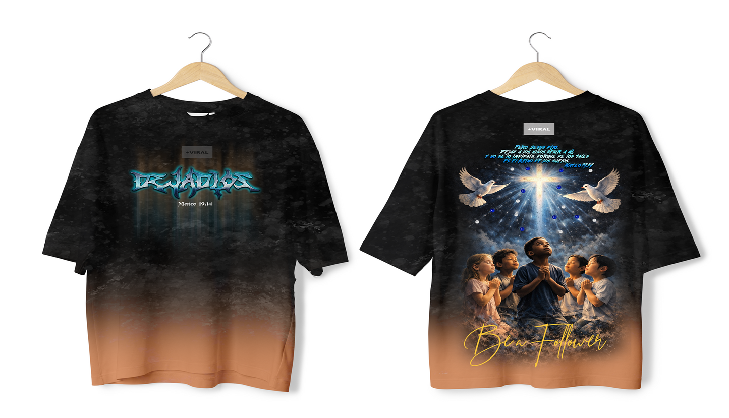 T-Shirt Version "Dejadlos" (Negra / Rhinestones)