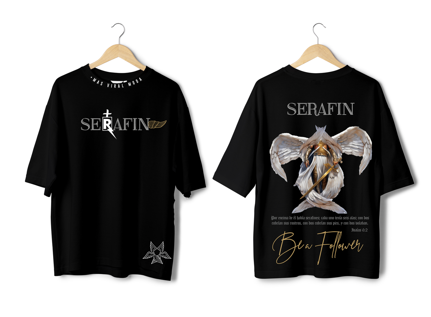 T-Shirt Version "SERAFIN" (Negra)